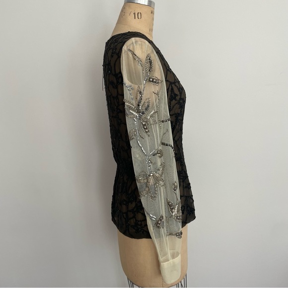 Dries Van Noten Beaded Silk Top - Picture 3 of 15